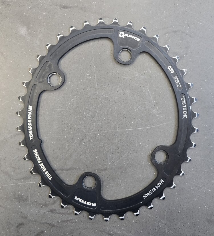 Rotor QRings Q39 110mm BCD 7075 T6 CNC Chainring (Take-off)