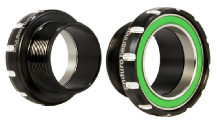 Enduro Enduro Stainless Steel Bottom Bracket, BSA 68/73mm to SRAM DUB, Black