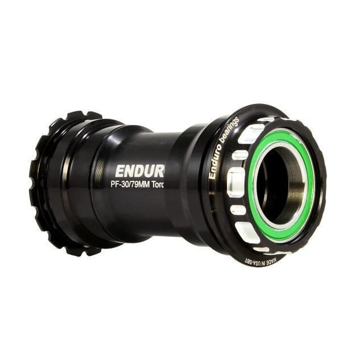 Enduro Enduro TorqTite Stainless Steel Angular Contact Bottom Bracket, BBRight to 24mm, Black