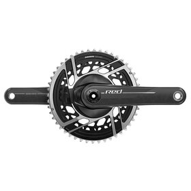 SRAM SRAM, Red DUB 2x E1, Crankset, Speed: 12, Spindle: 28.99mm, BCD: Direct Mount SRAM 8 Bolt, 48/35, DUB, 175mm, Black, Road