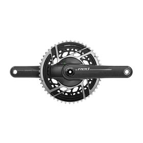 SRAM SRAM, Red AXS 2x Power Meter E1, Power Meter Crankset, Speed: 12, Spindle: 28.99mm, BCD: Direct Mount SRAM 8 Bolt, 48/35, DUB, 175mm, Black, Road