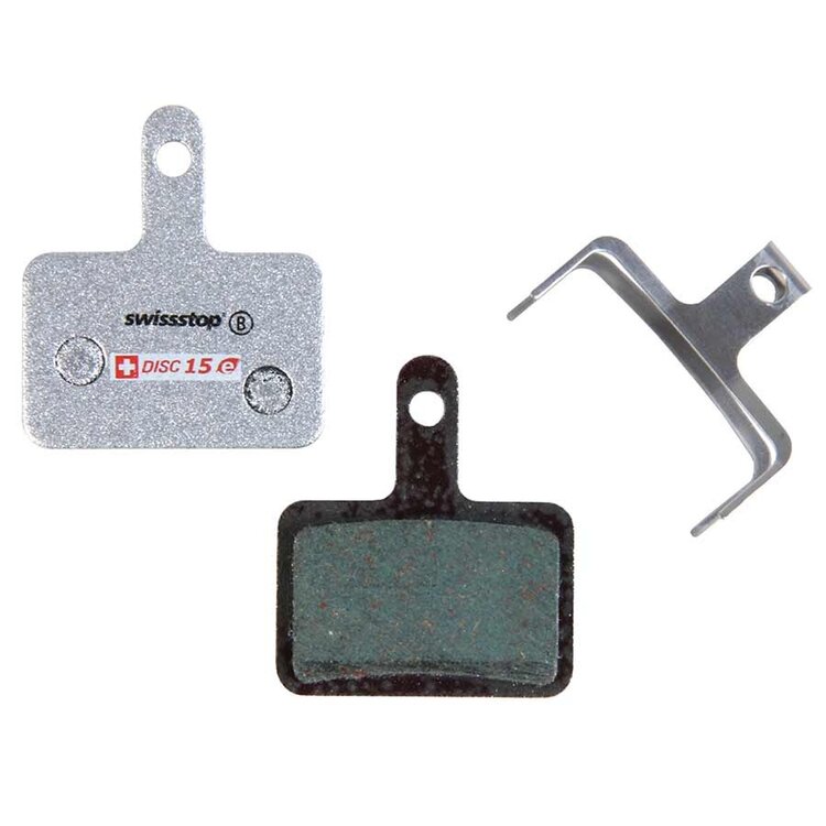 SwissStop SwissStop, Disc 15 E, Disc brake pads, Shape: Deore BR-MT410, M375/485/486/515525/575/615, Auriga, Hylex, Spyre, Orion, Organic, Pair