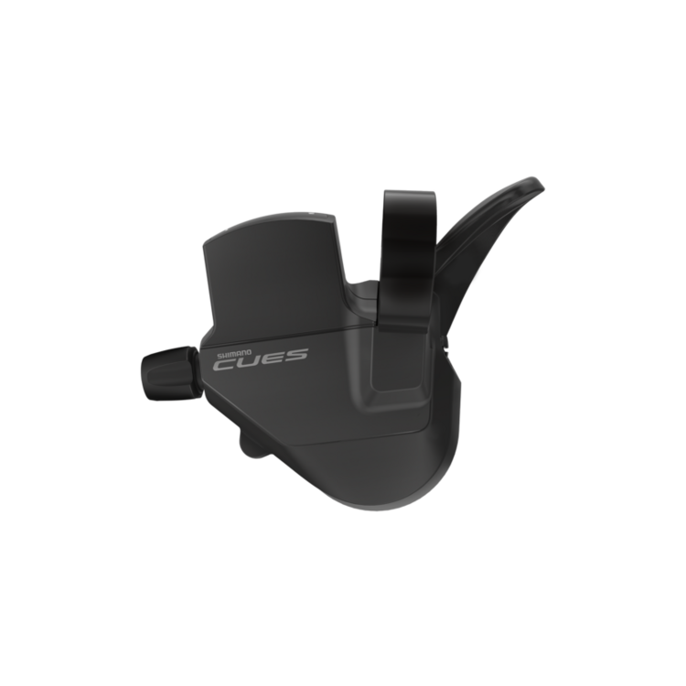 Shimano SHIFT LEVER, SL-U4000-L, CUES, LEFT, 2-SPEED RAPIDFIRE PLUS MONO, 1800MM INNER, W/ OPTICAL GEAR DISPLAY, W/OT-SP41 BLACK OUTER 600MM ONE