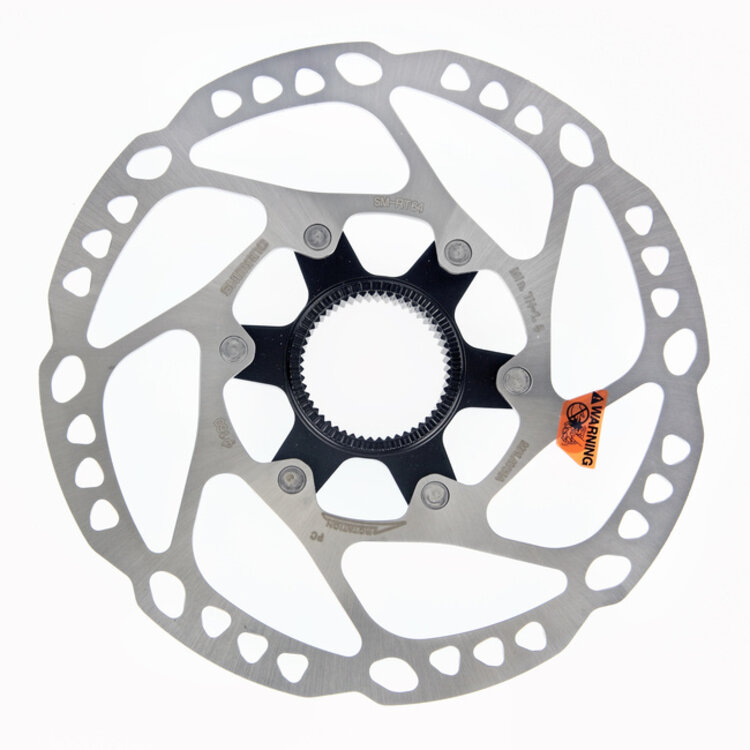Shimano ROTOR FOR DISC BRAKE, SM-RT64, DEORE, S 160MM, W/LOCK RING (External Spline Type)