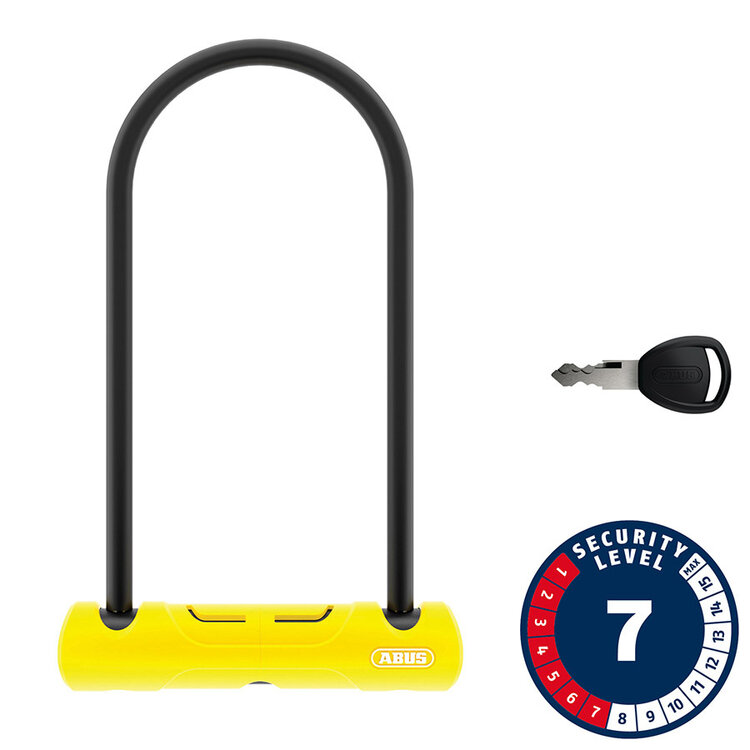 Abus Abus, 402, U-Lock, Key, 10mm, 170x230mm, 6.7''x9'', SH34, Yellow