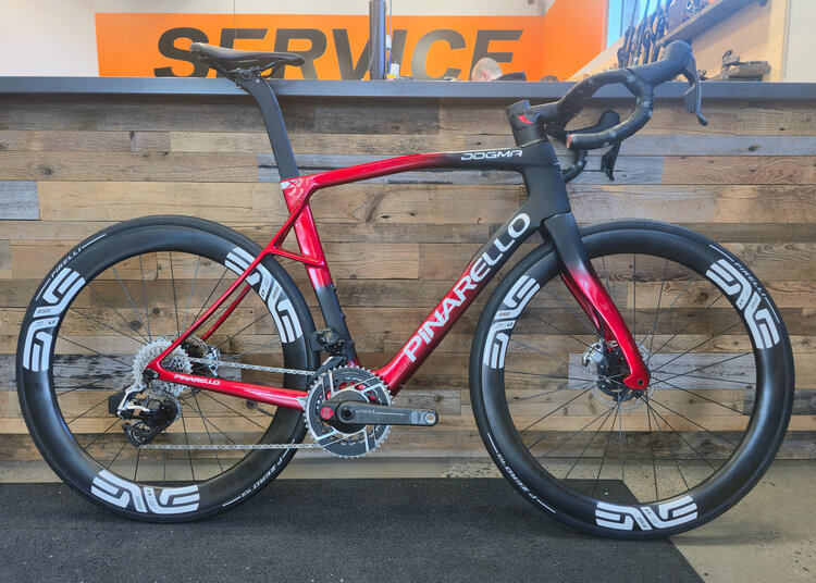 Pinarello 2026 Dogma X Starry Red 55 - Shiny, Sram Red, Enve SES 4.5