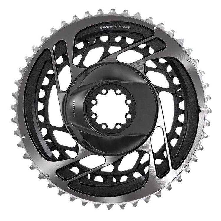 SRAM SRAM, Red AXS 2x, Chainring, Teeth: 33/46, Speed: 12, BCD: Direct Mount, Pair, Aluminum, Grey