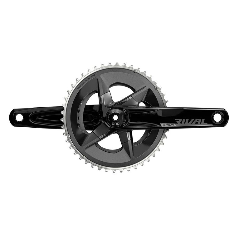 SRAM SRAM Rival D1 2x Crankset Spindle: 28.99mm, BCD: 107, 48/35, DUB, 175mm, Black, Road Disc