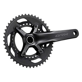Shimano Shimano, GRX FC-RX600-10, Crankset, Speed: 10, Spindle: 24mm, BCD: 80/110, 30/46, Hollowtech II, 172.5mm, Black, Road Disc