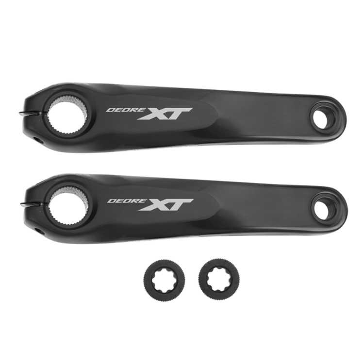 Shimano CRANK ARM SET, FC-M8050, DEORE XT (M8100 SERIES LOGO), HOLLOWTECH, 165MM, W/O CHAINRING, W/O CHAIN GUARD ONE