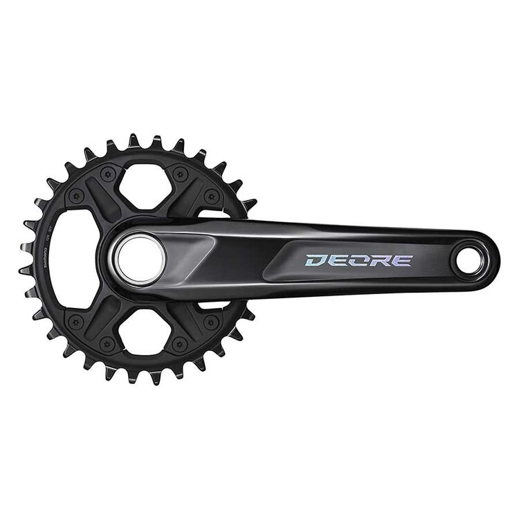 Shimano Shimano Deore FC-M6100-1, Crankset, Speed: 12, BCD: Direct Mount, 32, Hollowtech II, 170mm, Black, MTB, Set