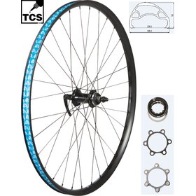 49N 49N  26" MTB/URBAN DISC FRONT WHEEL CL/6B QR BK