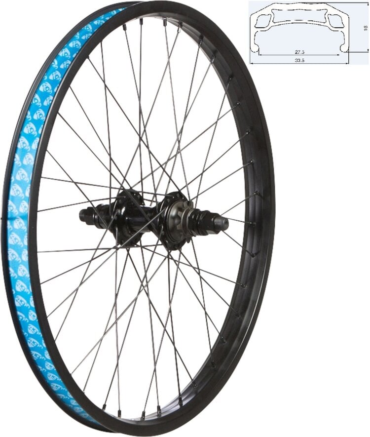 49N 49N  20" BMX REAR WHEEL - SOLID AXLE 9T DRIVER