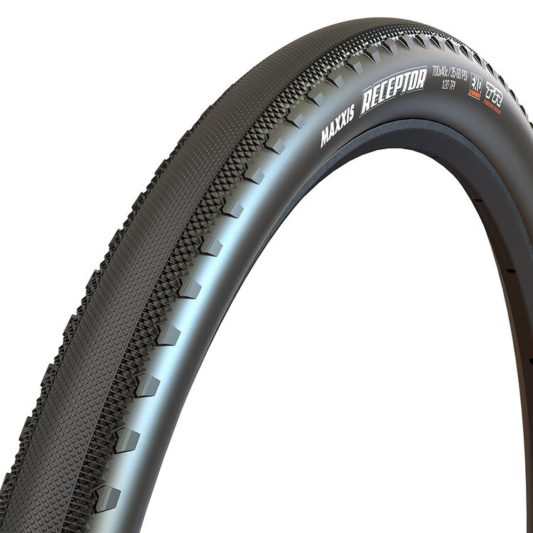 Maxxis Maxxis Receptor Tire, 700x40C, Folding, Tubeless Ready, EXO, 120TPI, Black
