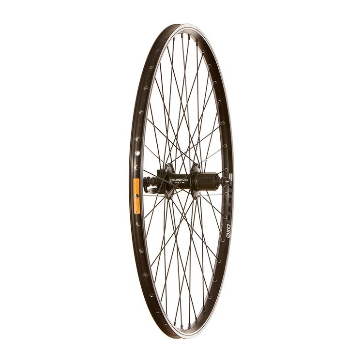 Wheel Shop Wheel Shop, WTB DX18 / Shimano FH-M475, Wheel, Rear, 700C / 622, Holes: 36, QR, 135mm, Rim and Disc IS 6-bolt, Shimano HG