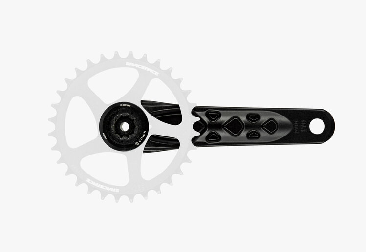 Race Face Aeffect Crankset, 137 Spindle, 170mm, Black