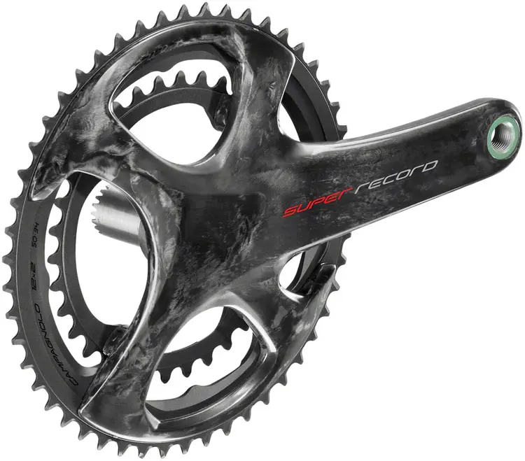 Campagnolo Campagnolo Super Record Crankset, Speed: 12, Spindle: 25mm, BCD: 112/145, 34/50, UltraTorque, 172.5mm, Carbon, Road Disc
