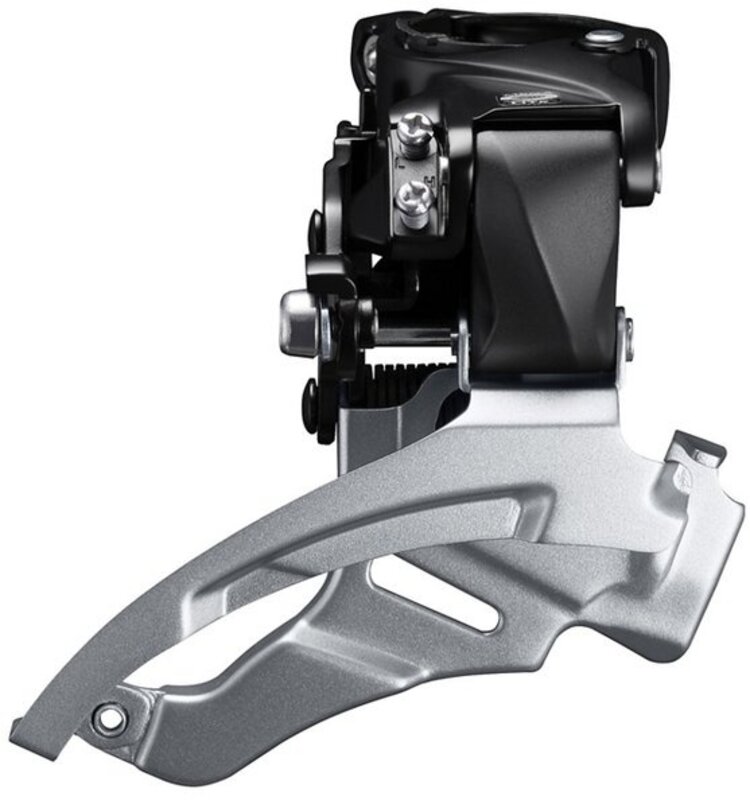 Shimano FRONT DERAILLEUR, FD-M2000, ALTUS, TOP-SWING DUAL-PULL, FOR 3X9, BAND TYPE 34.9MM(W/31.8 & 28.6MM ADPT), FOR 40T TOP, CS-ANGLE:63-66, CL:50MM ONE
