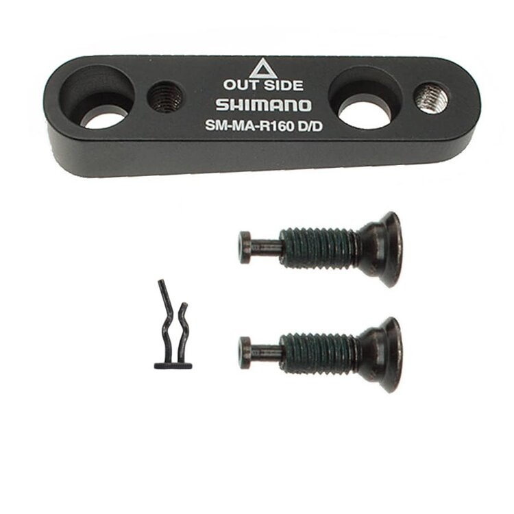 Shimano Shimano, Adapters for Flat Mount Frame/Fork, Disc Brake Adaptor, Caliper: Flat mount, Frame/Fork: Flat mount, R160, ISMMAR160DDB