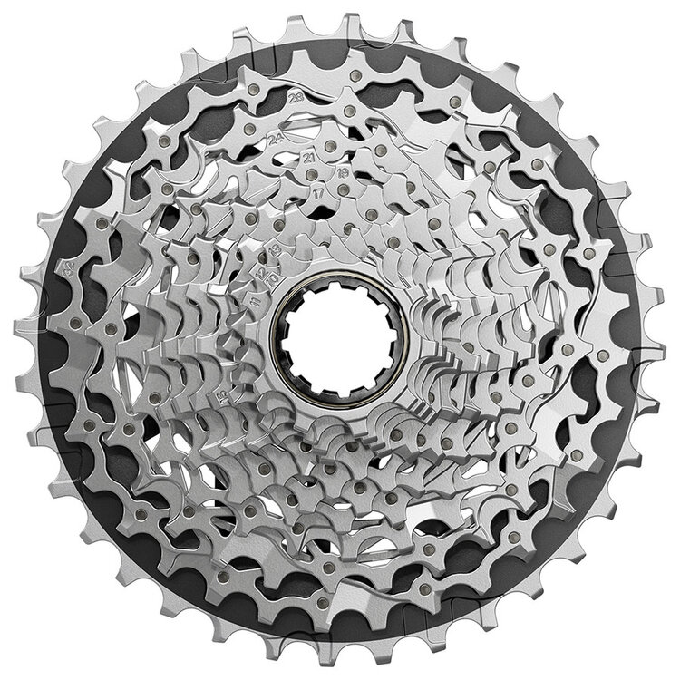 SRAM SRAM Force XG-1270 Cassette - 12-Speed, 10-36t, Silver, For XDR Driver Body, E1