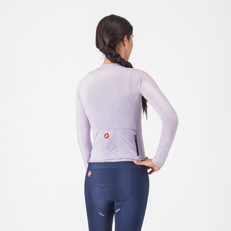 Castelli Espresso Women's Long Sleeve Jersey Purple - Medium