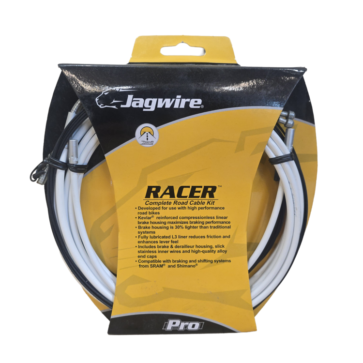 Jagwire Jagwire Racer Complete Road Cable Kit - White