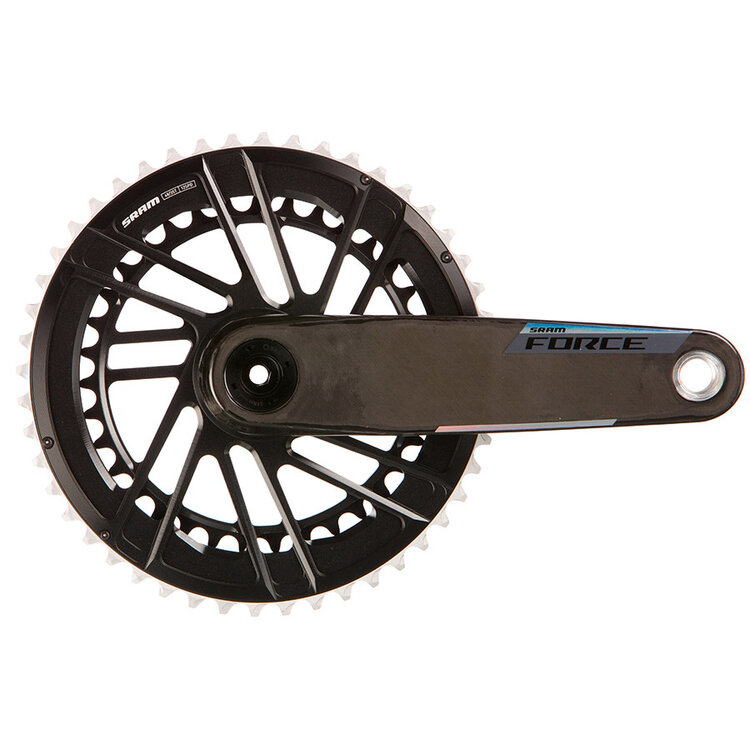 SRAM SRAM Force 2x E1, Crankset, Speed: 12, Spindle: 28.99mm, BCD: Direct Mount SRAM 8 Bolt, 48/35, DUB, 170mm, Black, Road