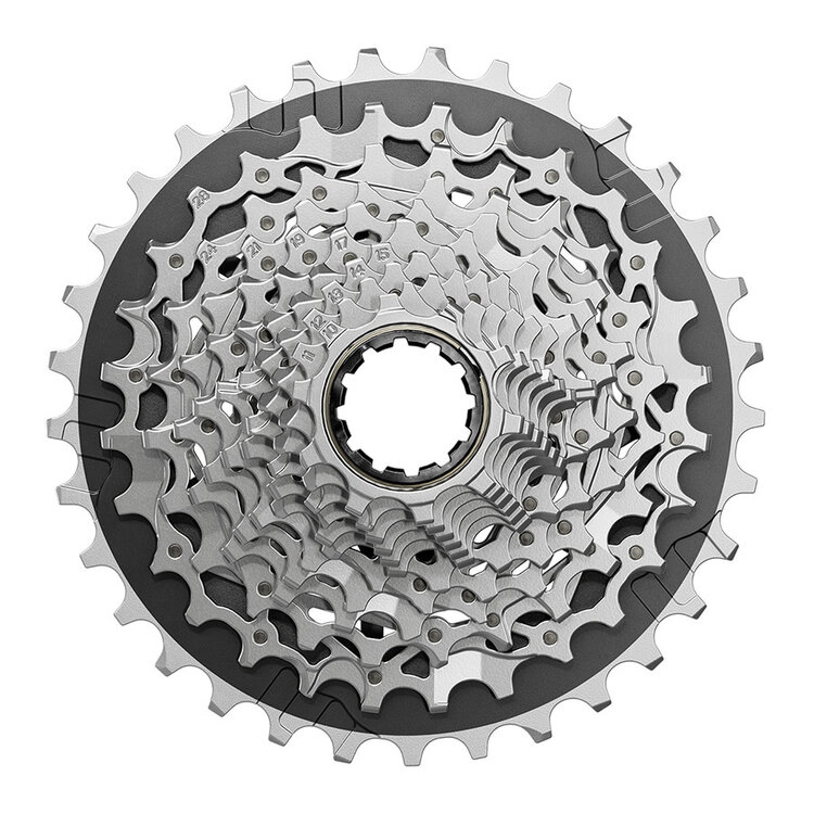 SRAM SRAM XG-1270 E1 Cassette, Silver, Speed: 12, 10-33T, XD-R