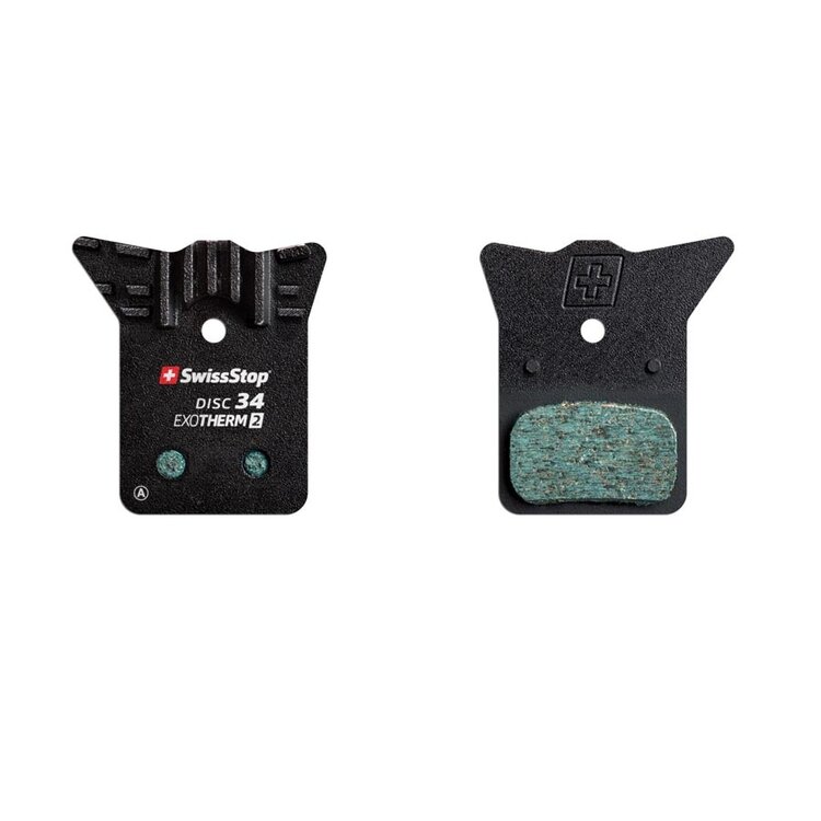 SwissStop SwissStop, Exotherm2 34, Disc Brake Pads, Shape: Shimano K-Type/L-Type, Dura Ace M9270, Ultegra 8170, Tiagra 4770, Organic, Pair