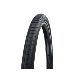 Schwalbe Schwalbe, Motion Big Apple, Hybrid Tire, 12''x2.00, Wire, Clincher, Black'n'Roll, RaceGuard, Reflex, 67TPI, Black