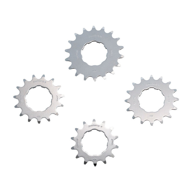 Shimano CASSETTE SPROCKET, SHIMANO DX(98)CS-MX66 SINGLE 16T CHROME PLATED W/O SPACER & LOCK RING