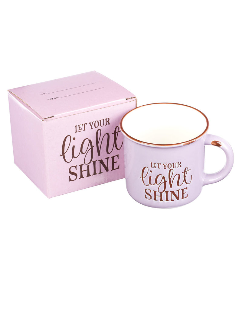 Let Your Light Shine - Lavender Camp Style Coffee Mug