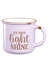 Let Your Light Shine - Lavender Camp Style Coffee Mug