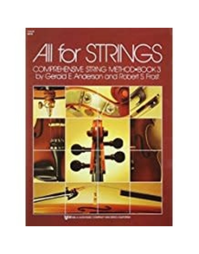 All for Strings Book 3 Cello