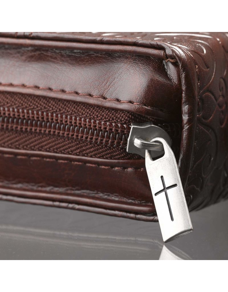 Bible Case Amazing Grace Brown Medium