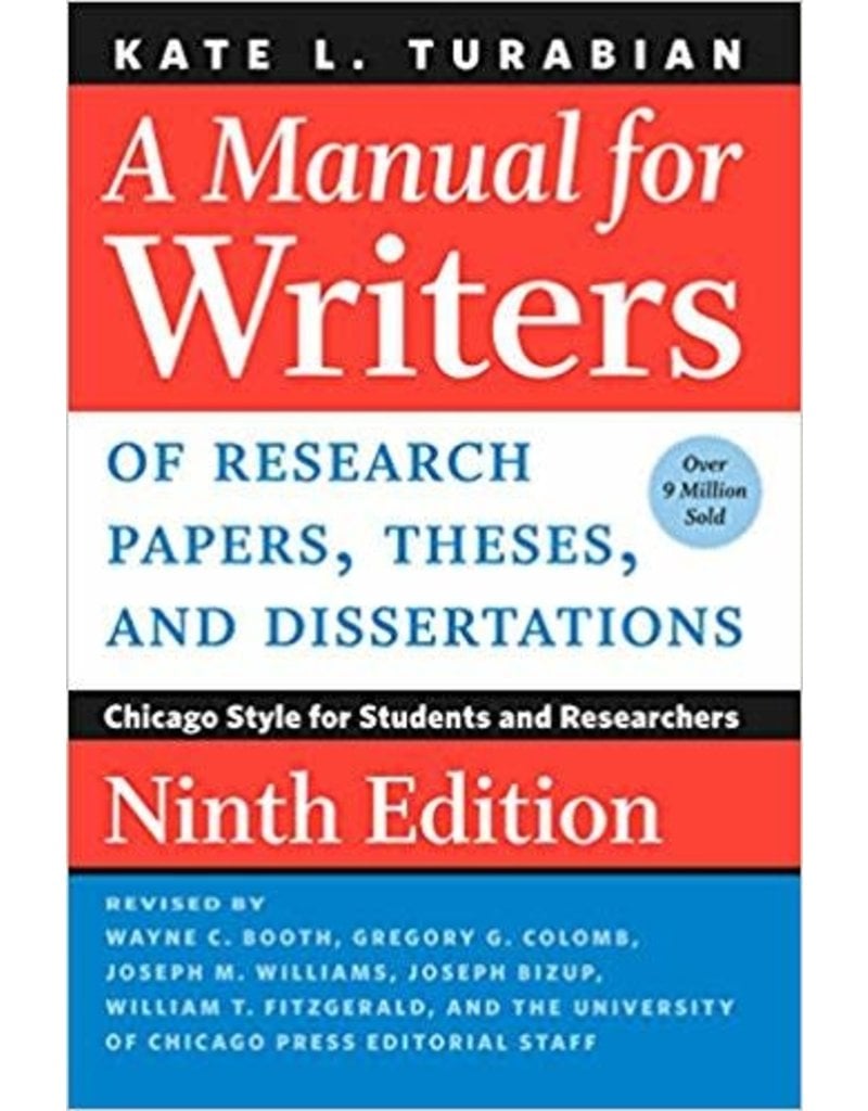 Manual for Writers 9th Edition