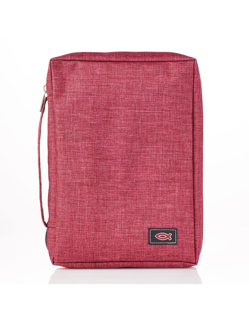 Canvas Value Bible Covers with Fish Patch