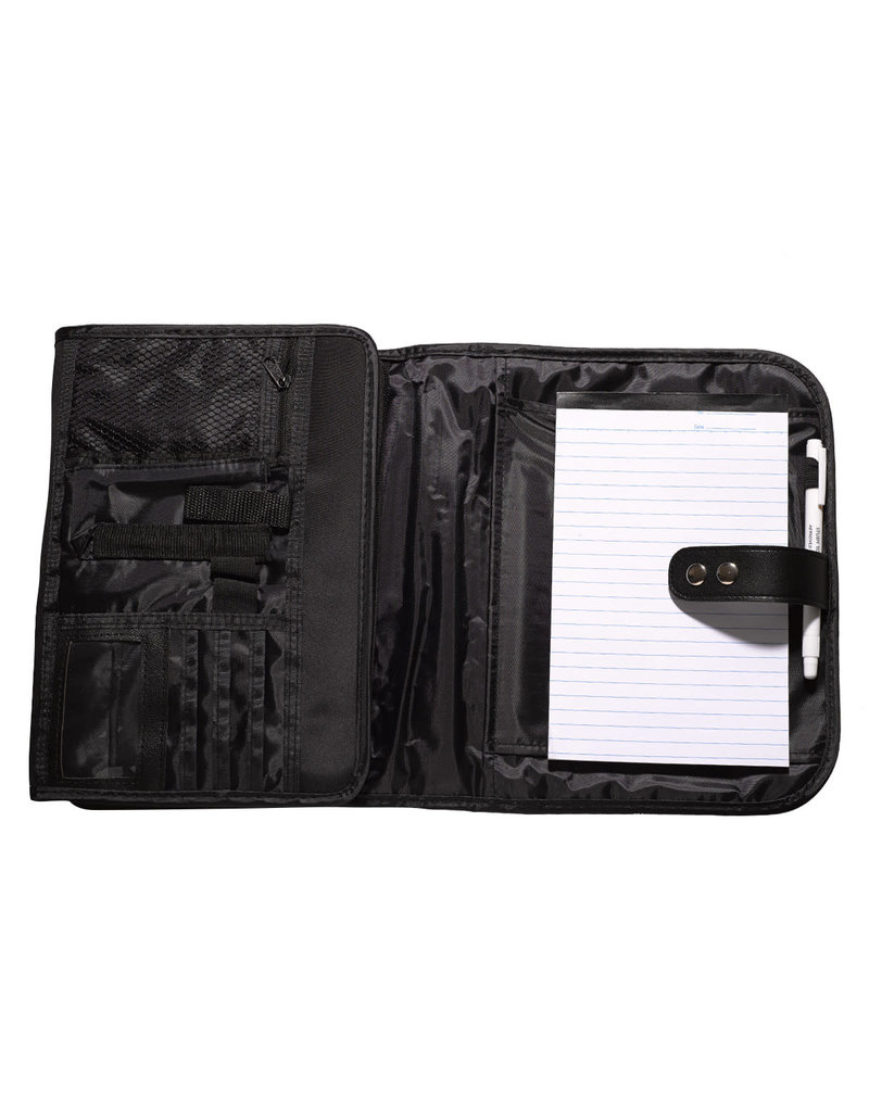 Black Micro-fiber Tri-fold Organizer Bible Cover