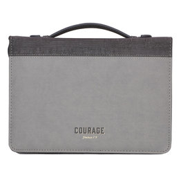 Two-Tone Courage/Strength LuxLeather Bible Cover