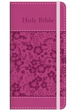 Pink Floral Compact Bible: Promise Edition Flexisoft