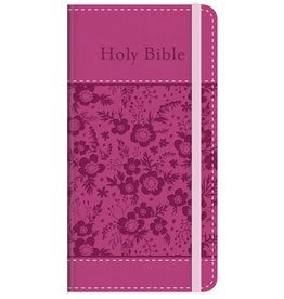 Pink Floral Compact Bible: Promise Edition Flexisoft