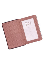 Large Print Dark Brown Cross Compact Bible