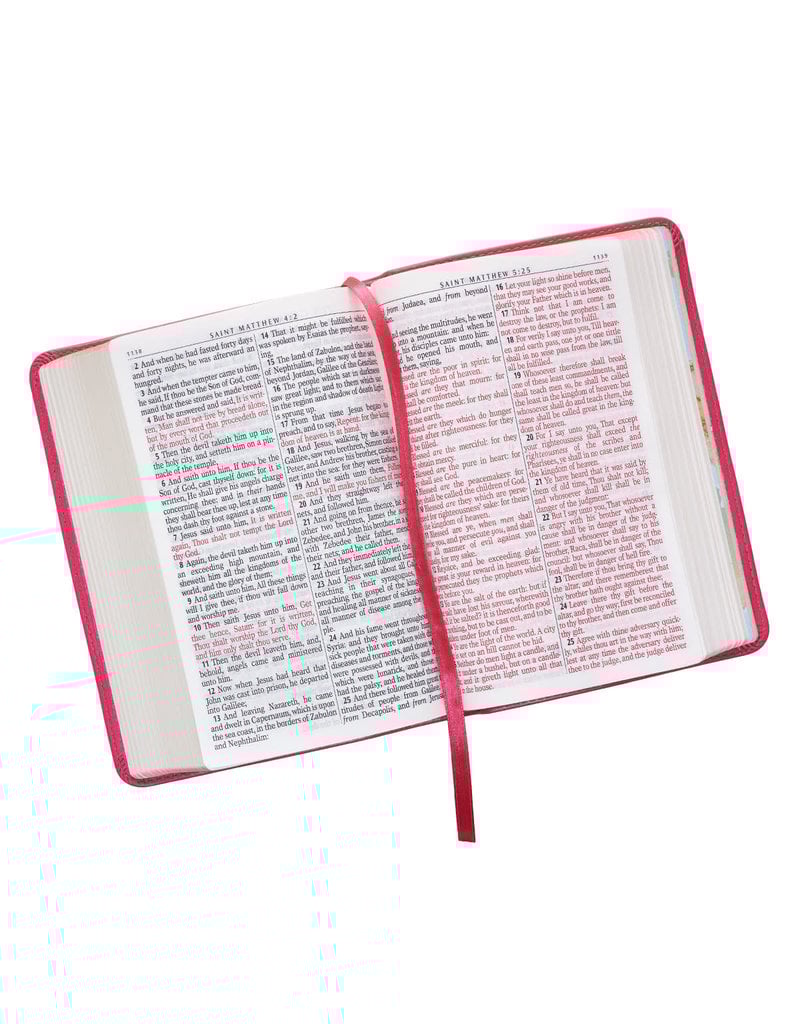 Large Print Pink Compact Bible