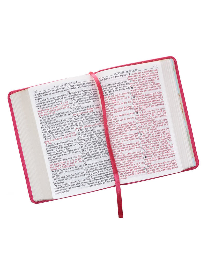 Large Print Pink Compact Bible