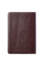 Slimline Duo-Tone Brown/Pink With Leaf Debossing Compact Bible