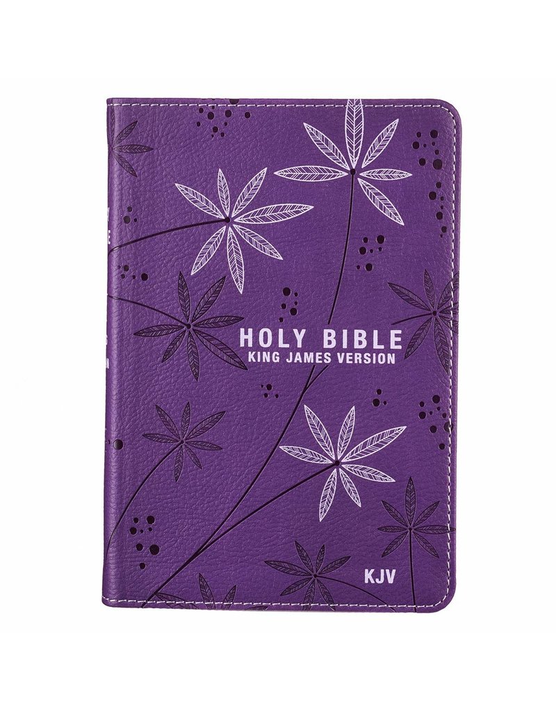 Purple Faux Leather Compact Bible