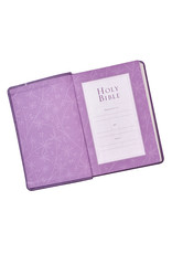 Purple Faux Leather Compact Bible