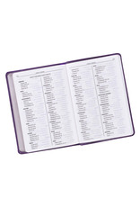 Purple Faux Leather Compact Bible