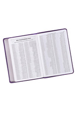 Purple Faux Leather Compact Bible