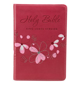 Pink Faux Compact Bible